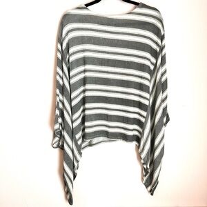 7 (Seven) for All Mankind, L Striped Poncho Top short sleeve